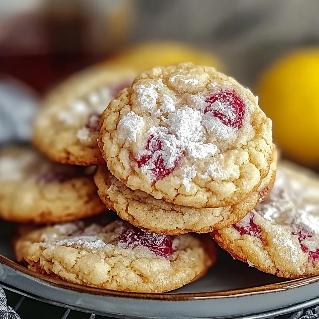 Zesty Lemon Raspberry Cookies for a Sweet Summer Treat - PlatedWhisk